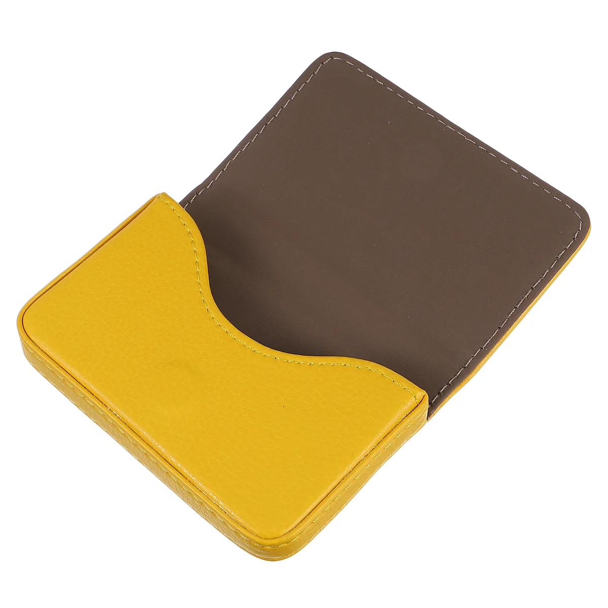 BUTIFULSIC 1PC Portable Business Card Holder Wallet Case with Magnetic Closure Mini Stand Creative Suit Accessory PU