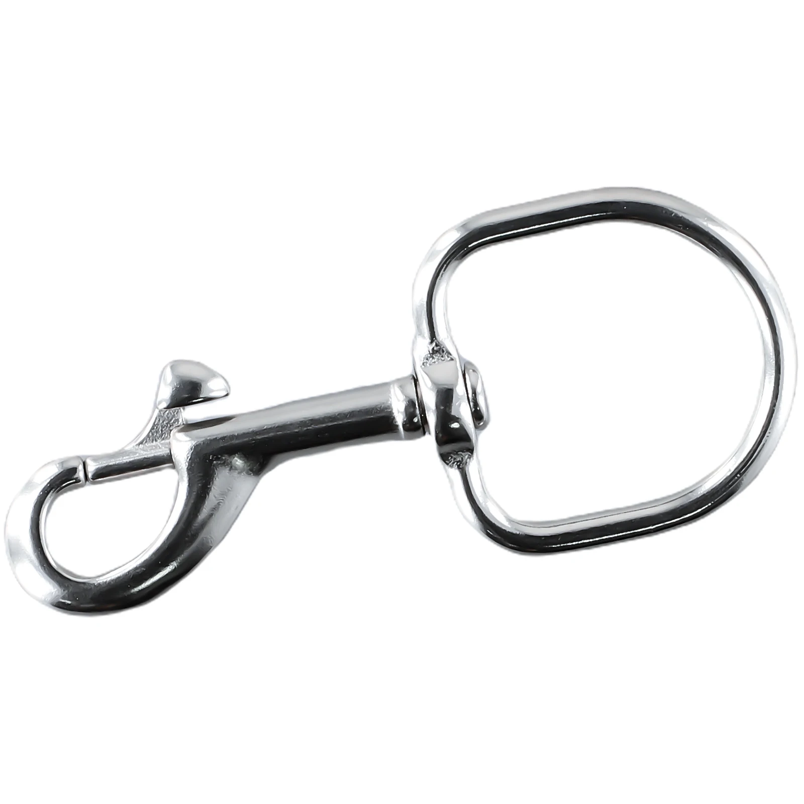 1pc Hook Stainless Steel Swivel Eye Bolt Snap Spring Hook For Scuba Diving Keyring  Flag  103*45mm Water Sport Accessories