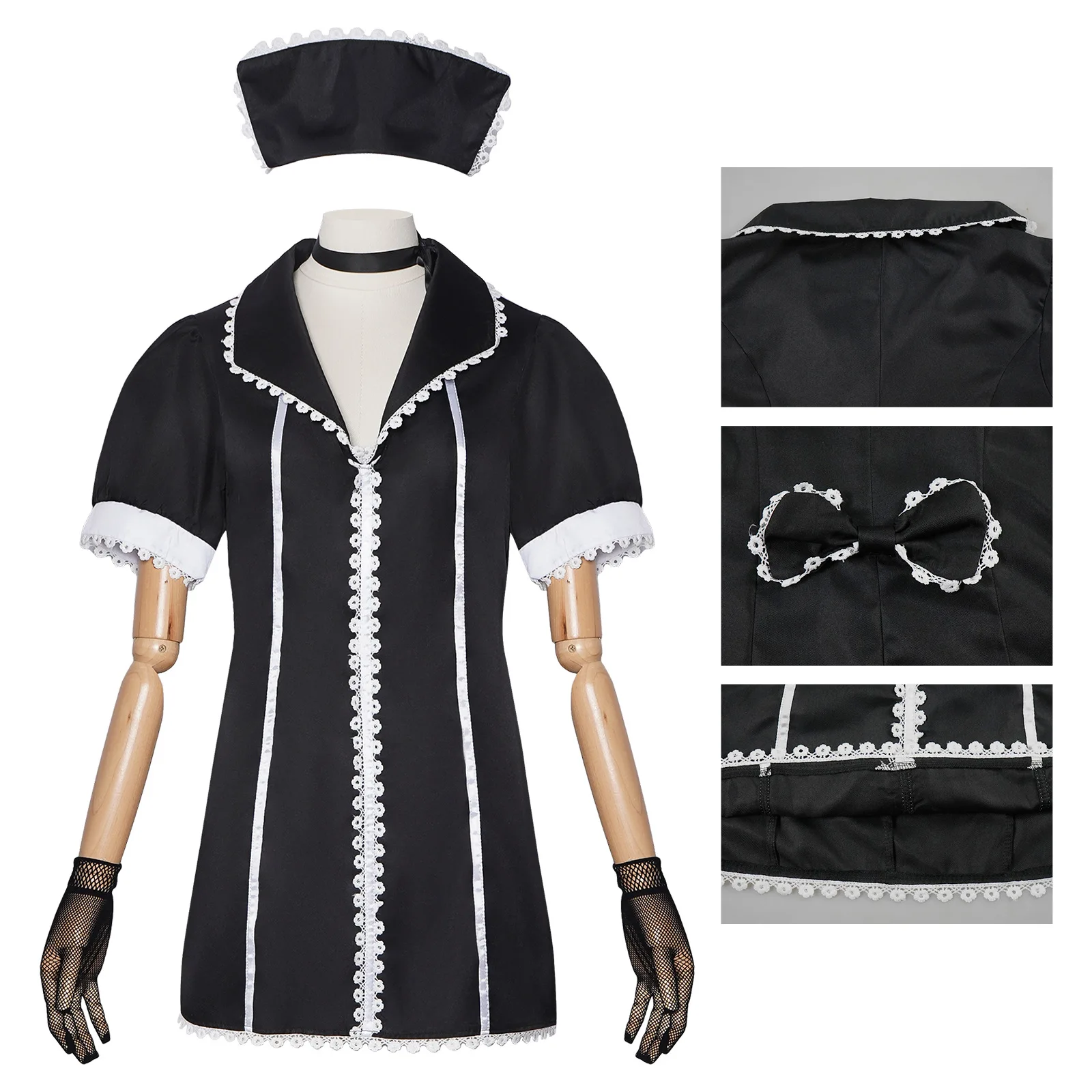 Nurse Uniform Cosplay Costume Women's Role Play Outfit for Stage view 5