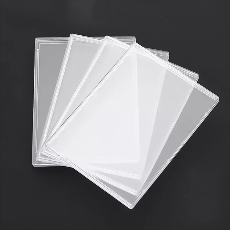 Fundas para tarjetas de 20 piezas, Protector de tarjetas de plástico duro, tarjetero transparente