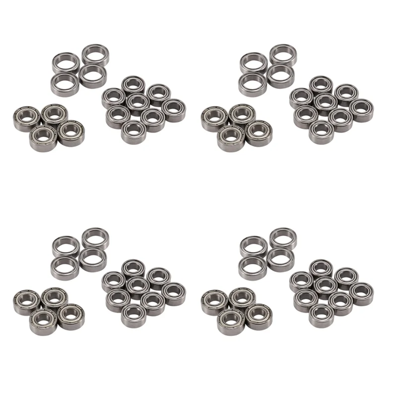 B05C-64Pcs Ball Bearing Kit For Tamiya TT02 TT-02 TT02D TT-02D 1/10 RC Car Upgrade Parts Accessories