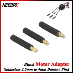 3pcs/lot 3.5mm Bullet Connector to 4mm Bullet Connector Banana Plug Solderless Side Stackable Adapter for RC Car Boat ESC Motor