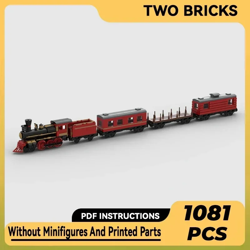 

Famous City Car Model Moc Building Bricks Far West Train Technology Modular Blocks Gifts Christmas Toys DIY Sets Assembly