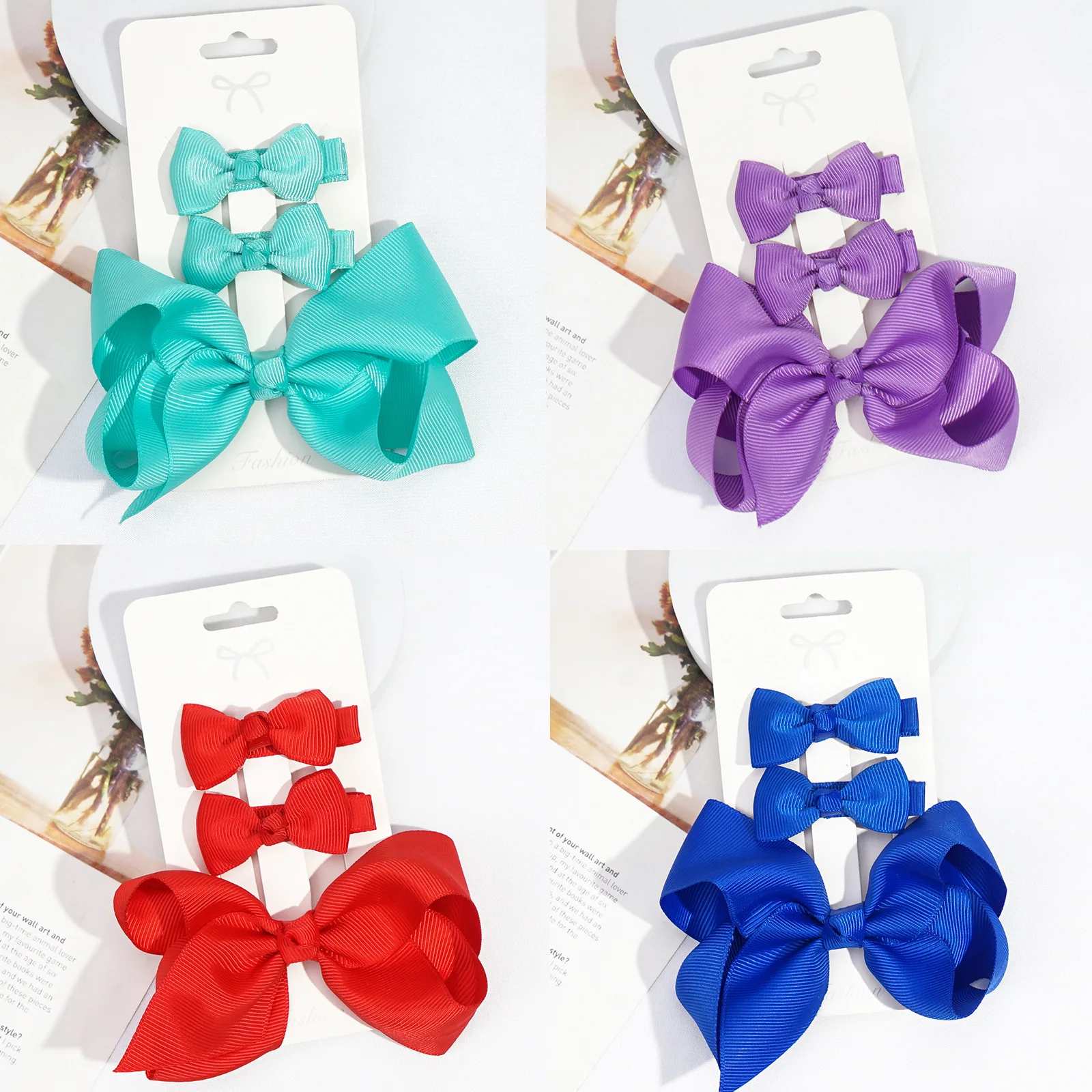 

Children Bow Hair Accessories Set Cute Pure Color Bows Hair Clip Sets Bubble Bowknots Hair Barrette for Girls Kids 10sets/lot