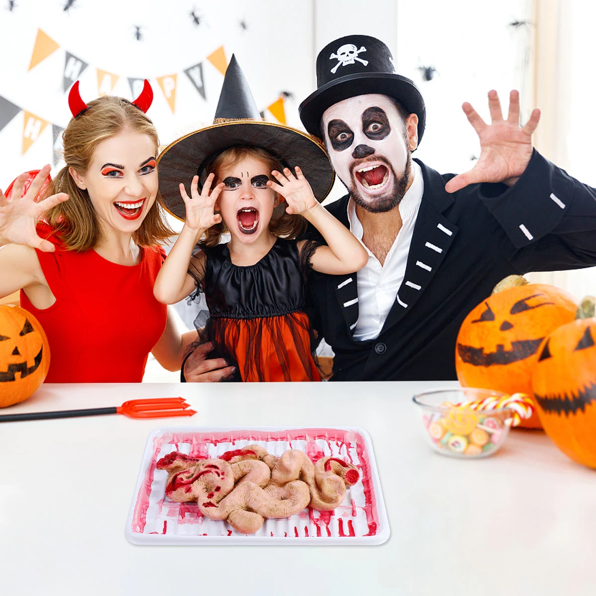 

Хэллоуин большая колбаса ланч-бокс кишечник реквизит органная игрушка хитрый для декора игрушек