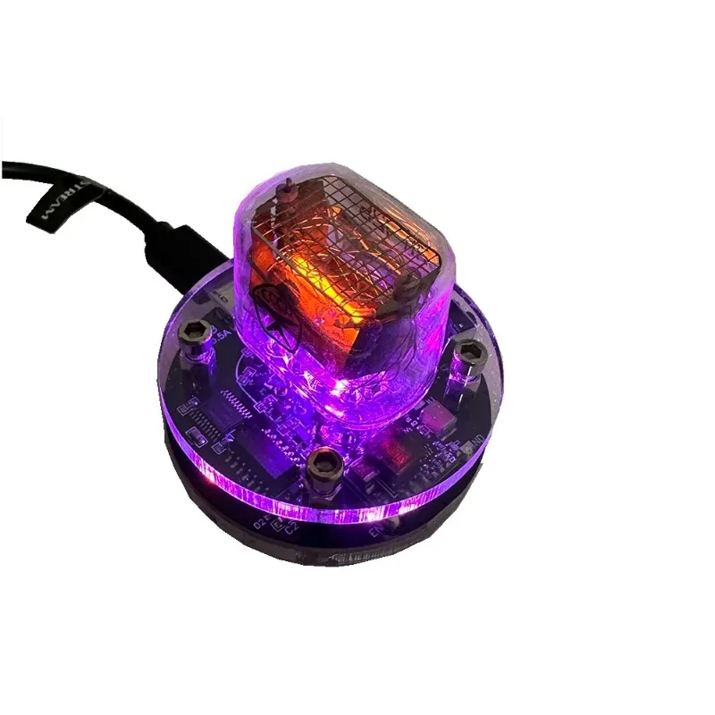 IN-12 Nixie Clock RGB Audio Electronic Accessories DIY Single Tube Glow Clock micro USB DC5V