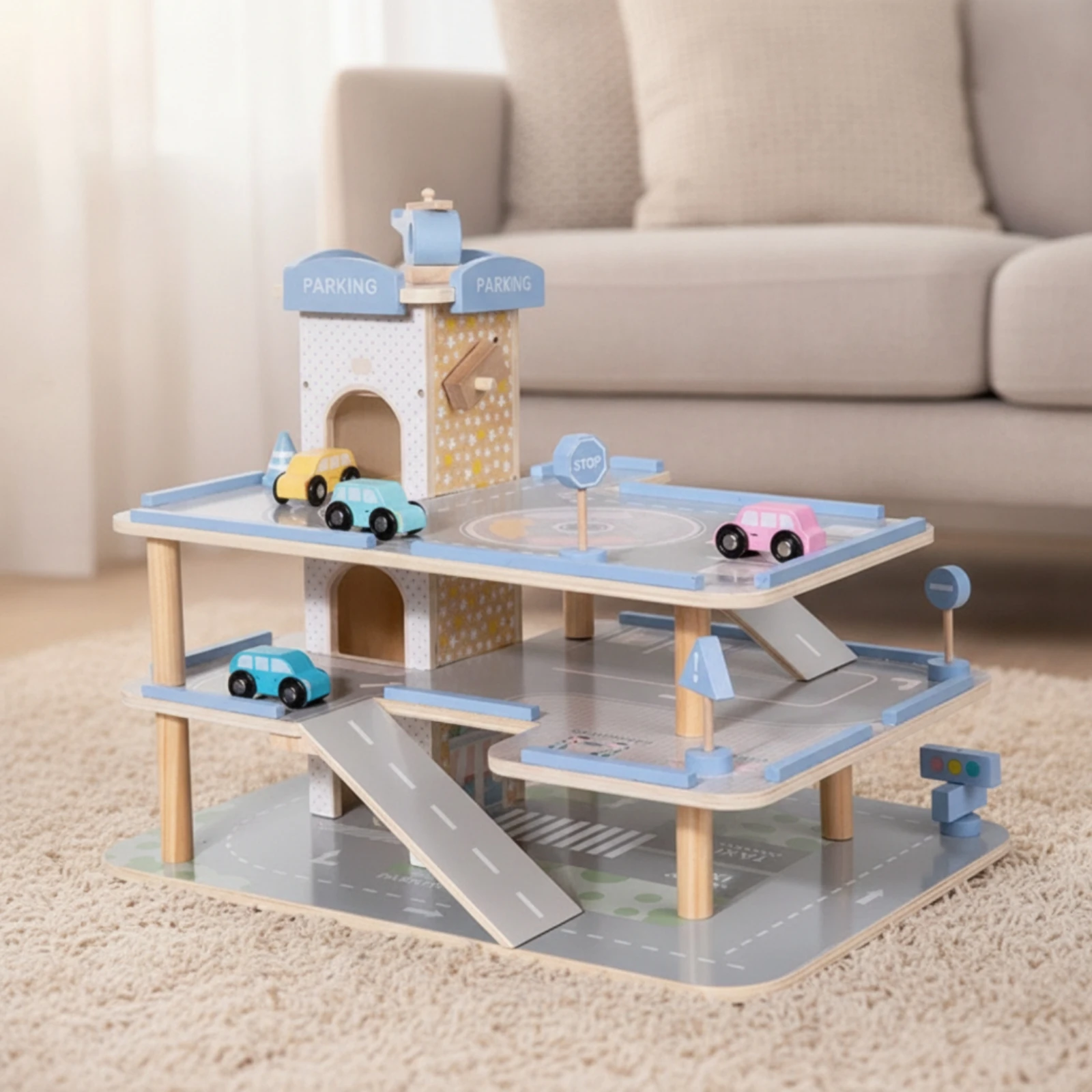 Garaje de Madera con Rampas, T - Toddler Learning Tower reseña y precio