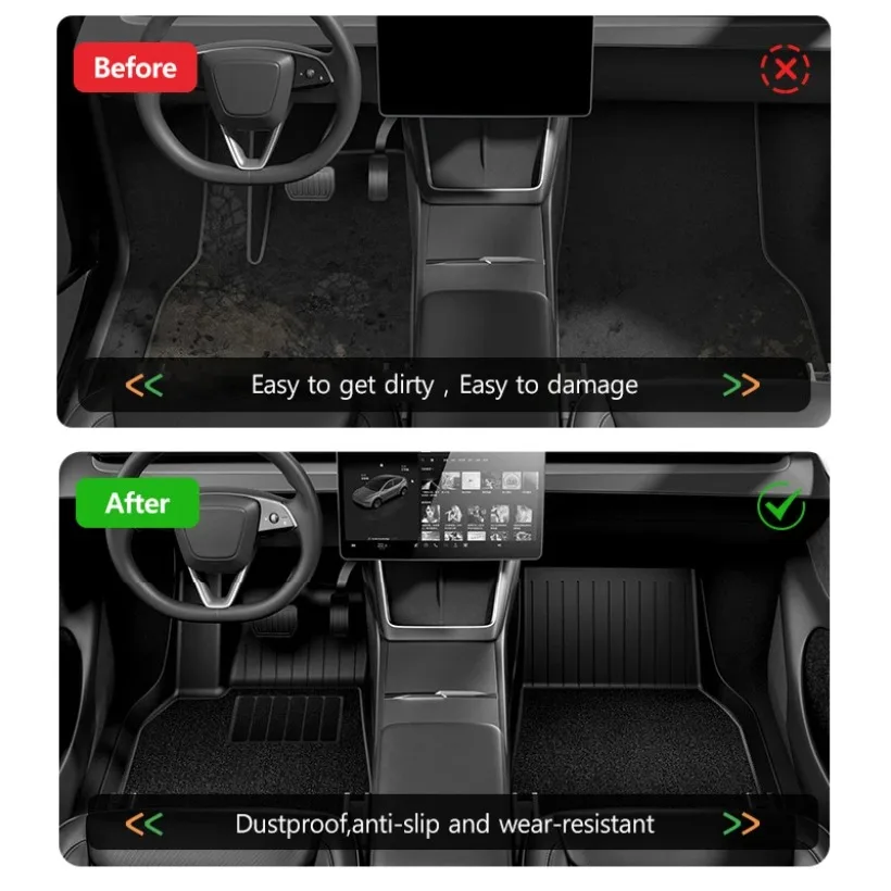 

Floor Mats Model Y Juniper New 2025 2026 Trunk Mats Cargo Liner TPE All Weather Water Proof Delivery in 3-7 Days for Tesla