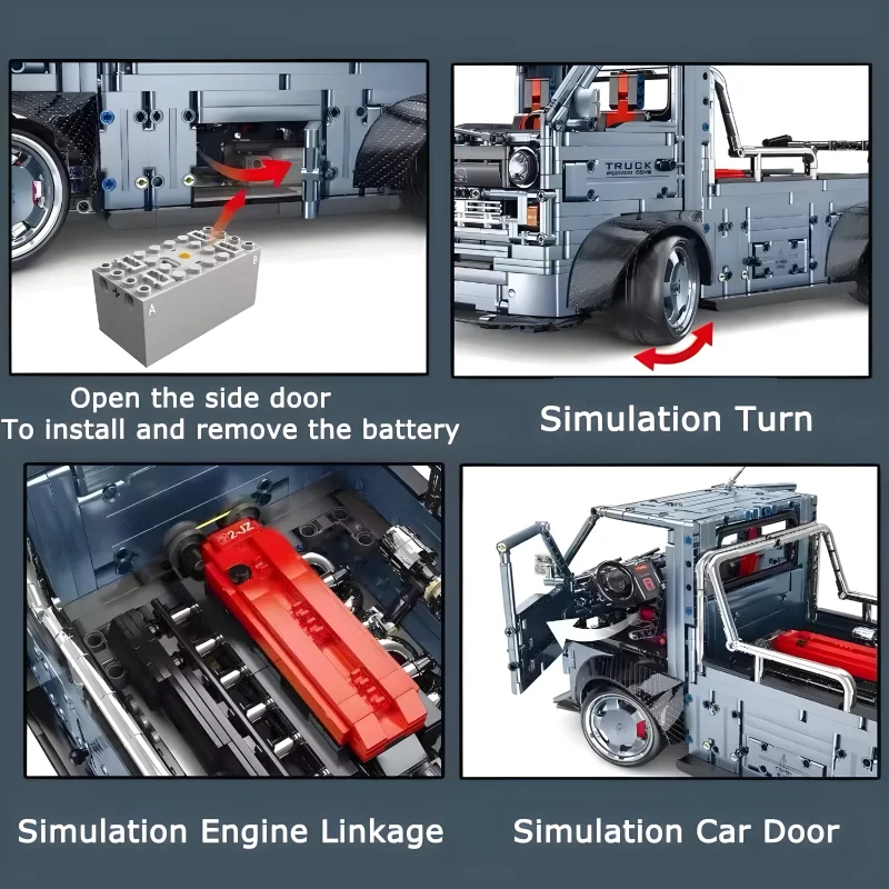 TGL T5021 MOC Technische Sport RC Lkw Auto Bausteine Stadt Transport Fahrzeug Ziegel 3D Puzzle Spielzeug Weihnachten Geschenk Für Junge K