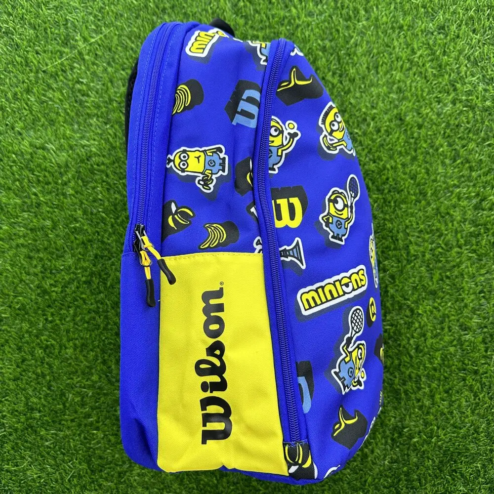 Wilson Minions Full Print Multi Large Capacity Tennis racket Equipment Storage Bag Large Capacity Double Shoulder Tennis Bag