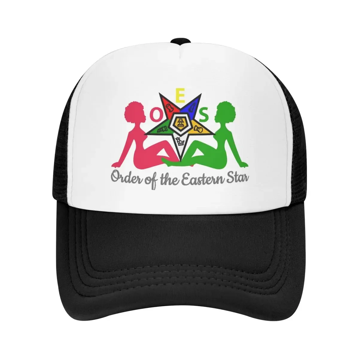 Casquette de Baseball personnalisée avec emblème OES, commande de l'étoile orientale, pour femmes et hommes, chapeau de camionneur respirant, chapeaux de sport à rabat