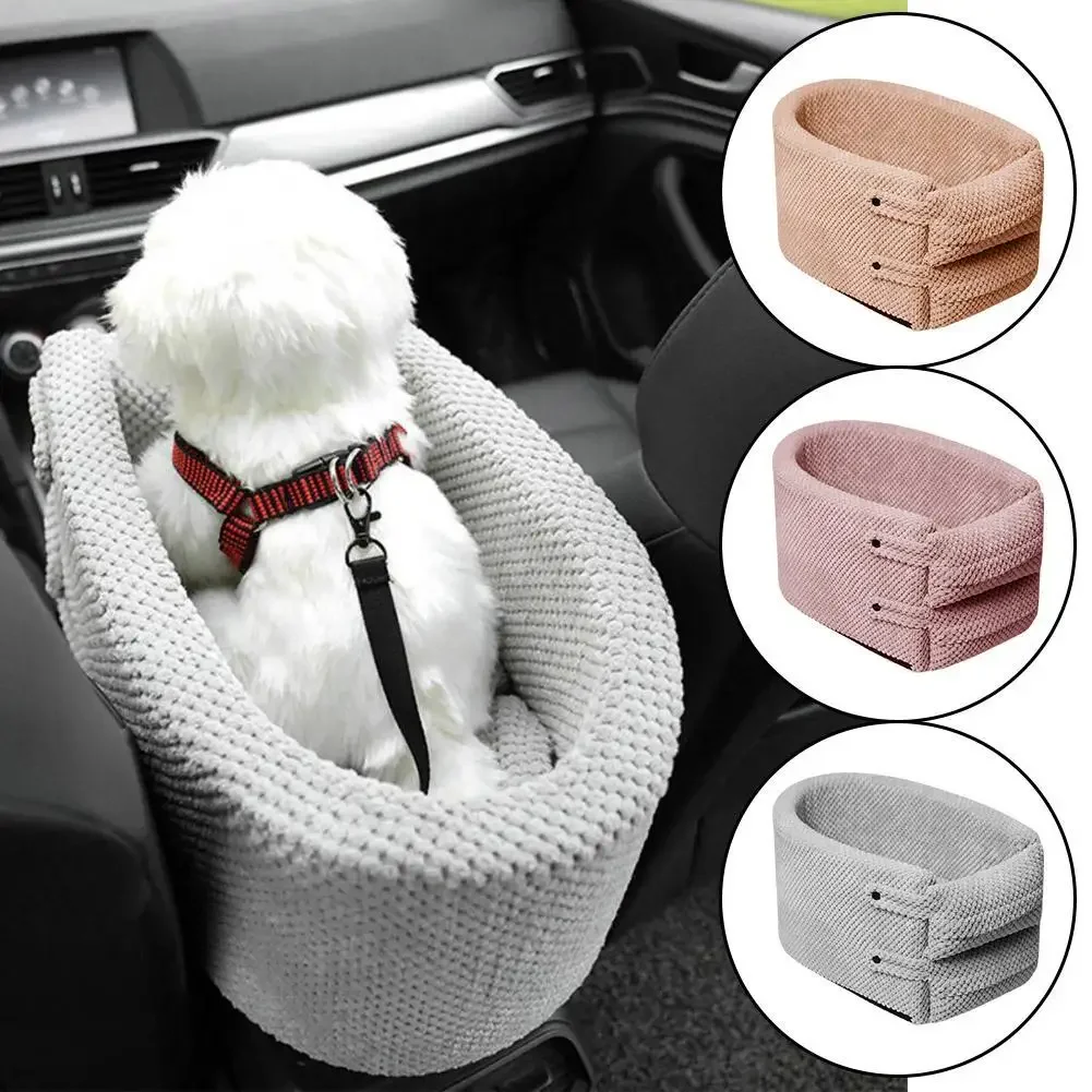 Small Pet Safety Seat Control Console Pet Nest Portable Pet Dog Car Seat Car Armrest Box For Small Dog Cat Travel