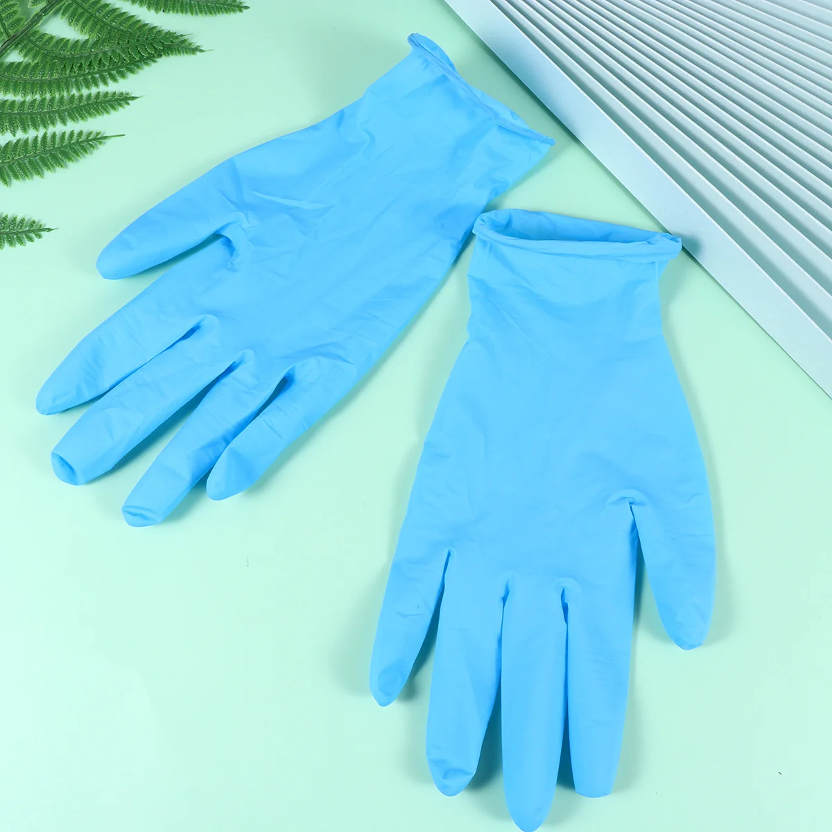 

20Pcs Disposable Gloves Durable Protective Latex Anti-Slip Work Gloves for Outdoor Pet Care Gardening Size S