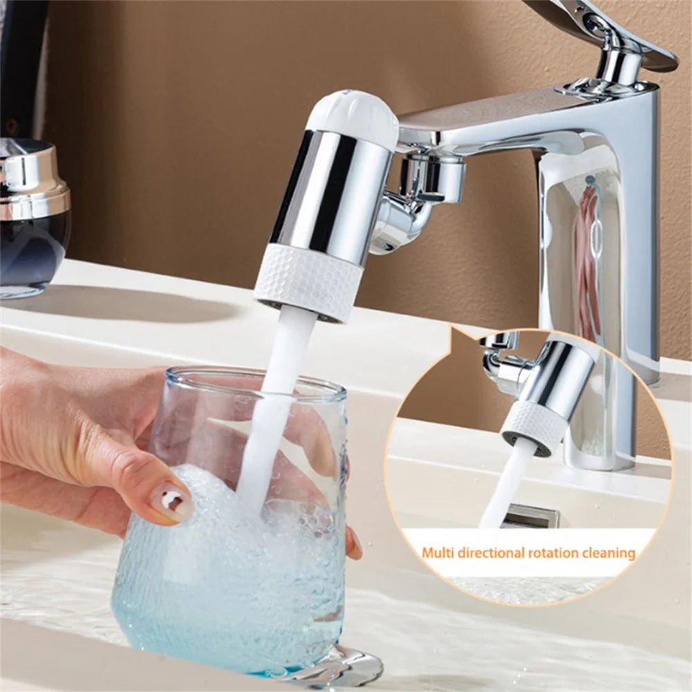 720degree Rotating Adjustable Water Outlet 4 Mode Shower Head For Bathroom Kitchen Accessories Splash-Proof Water Outlet