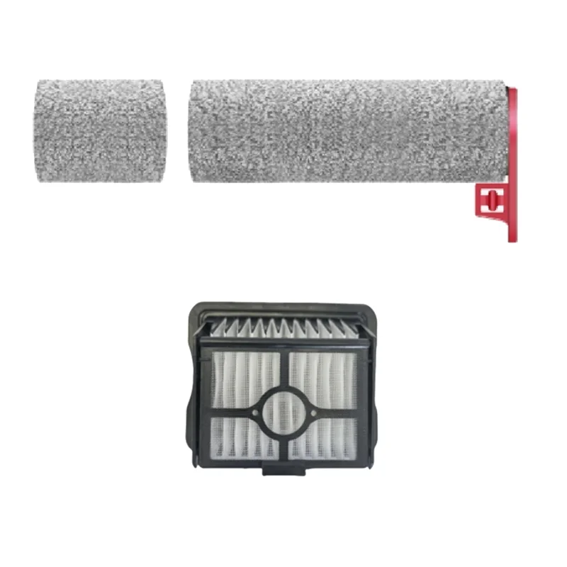 B99A-Filtro spazzola a rullo per Midea X11/X11 Pro/GX7 Kit di accessori per lavapavimenti Set spazzola a rullo con lanugine segmentate