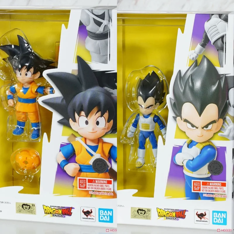 

Bandai Japanese Version SHF Dragon Ball Great Demon Son Goku Vegeta Q-version MINI Posable Figurine Collector's Item in Stock