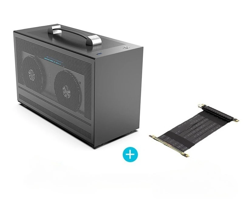 Portable Handheld A4 Size Mini ITX PC Case, Compact Small Form Factor Desktop Computer Chassis I100 PRO