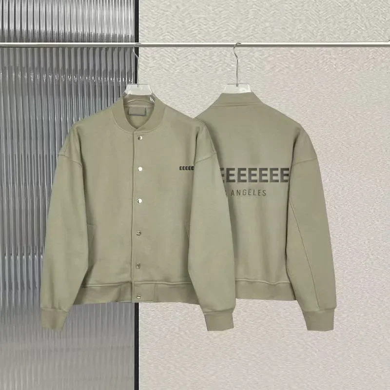 

25SS брендовая мужская бейсбольная куртка с двойной линией, роскошный дизайн, светоотражающая куртка с надписью Los Angeles, свободное пальто для пар