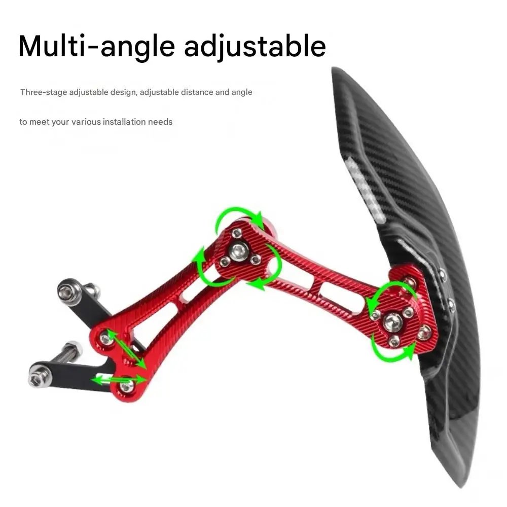 Suitable for VOGE SR250GT SR3 retrofit rear fender carbon fiber textured adjustable mudguard accessories