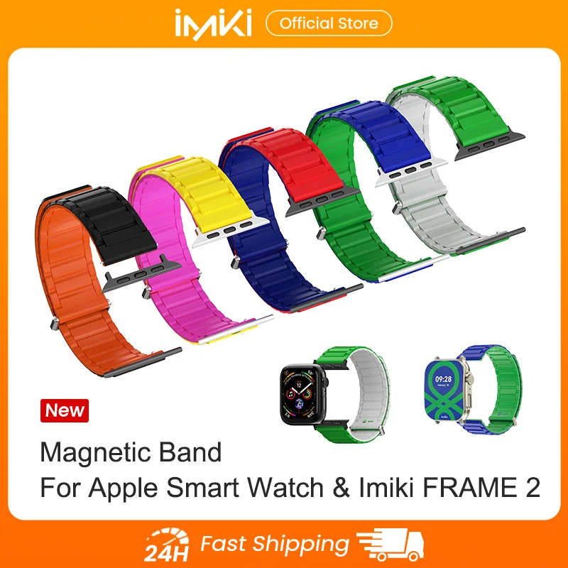 

IMIKI Frame 2 Ремешок для часов с магнитным ремешком подходит для умных часов Apple, ширина 22 мм