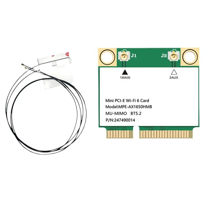 

Беспроводная Wi-Fi карта X12A-AX1650 2.4G/5G 2974M, двухдиапазонная беспроводная Wi-Fi карта AX1650, гигабитная беспроводная сетевая карта Bluetooth 5.2