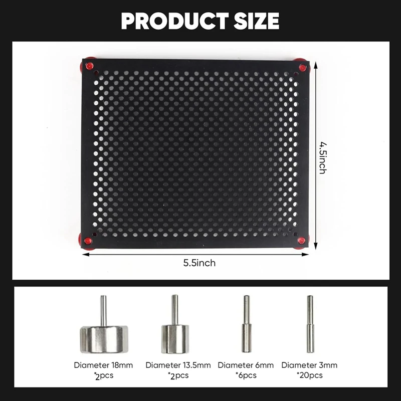 NEW-Wire Beading Jig,4.57 X 5.51 Inch Square Jig,30 Metal Pegs For Jewelry Making Tools And Wire Wrapping Kit