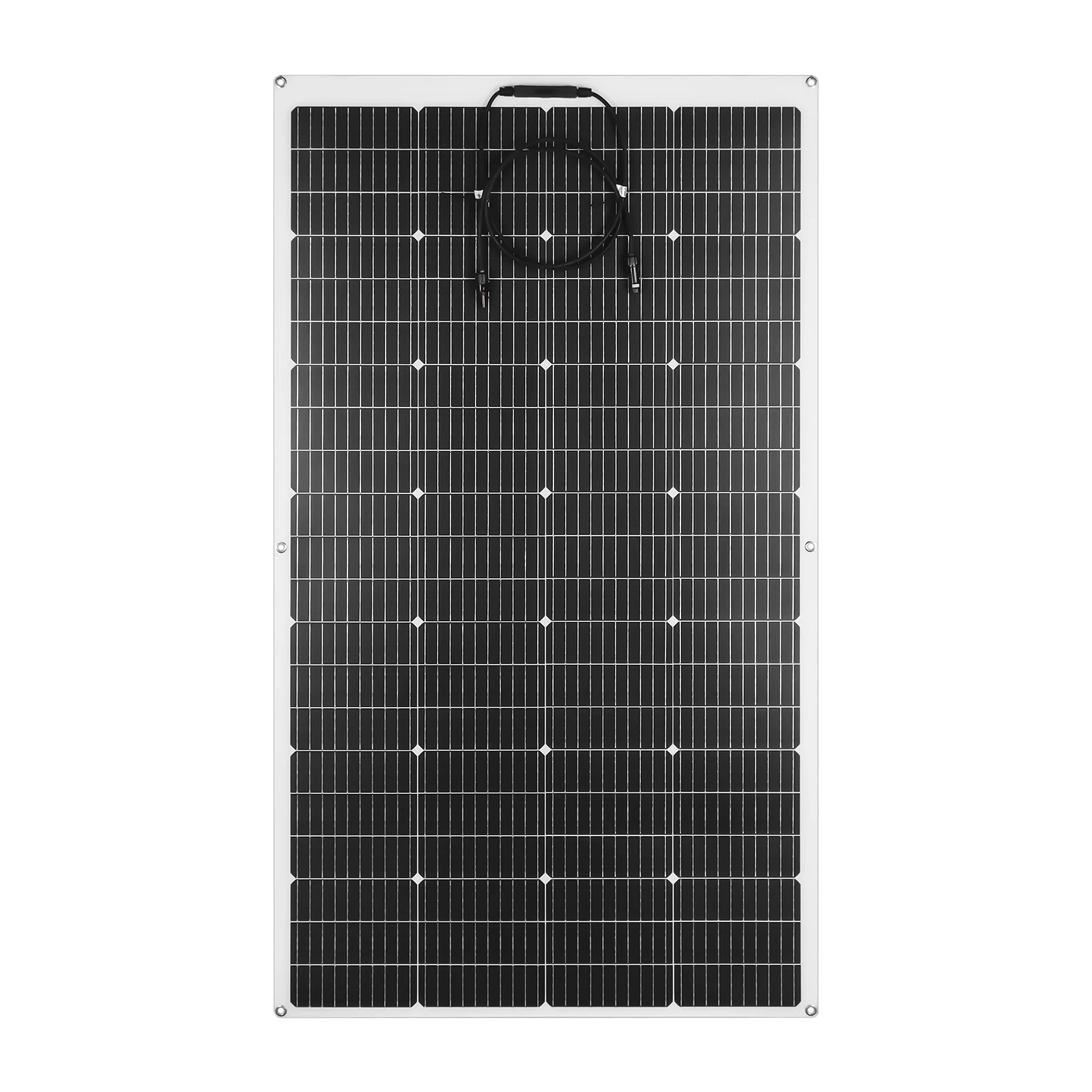 PowMr 200W Flexibles Monokristallines Solarpanel bis 600V Serienschaltung PET EVA Wasserdicht Solar Ladegerät für Wohnmobil Boot Camping Inselanlage