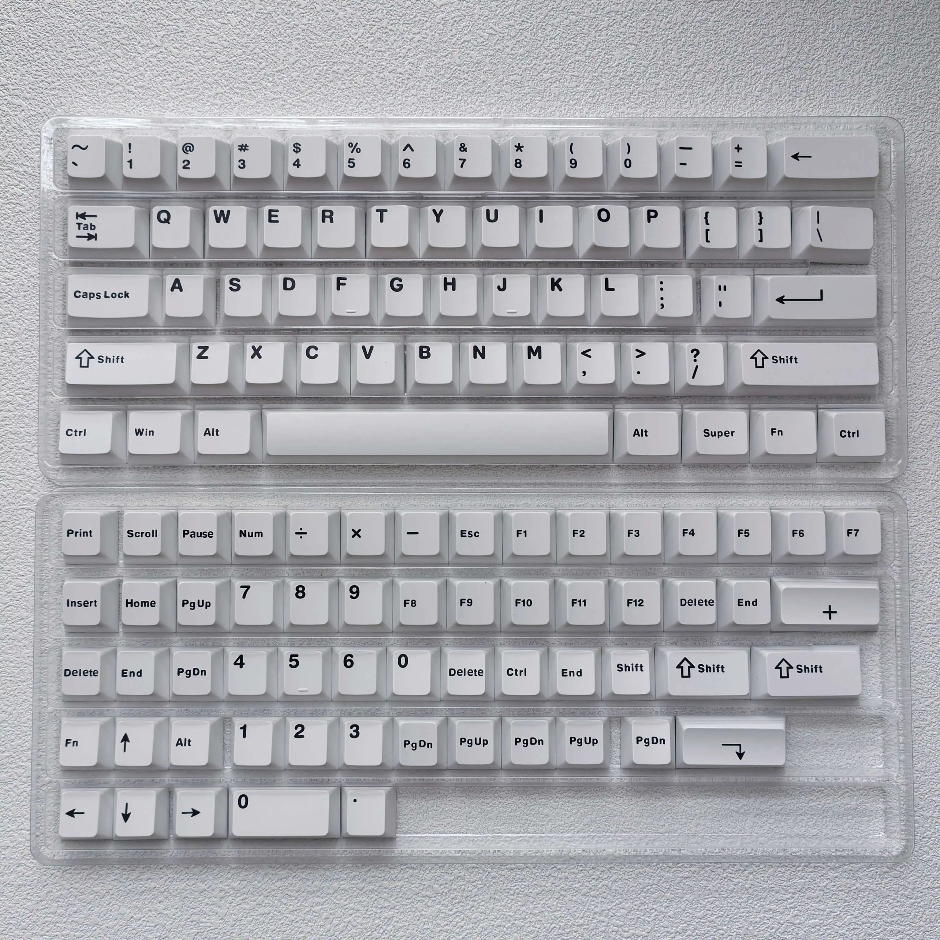 120 Klawiszy Minimalistyczny Styl Białe Nakładki na Klawisze Double Shot PBT Profil Cherry do Przełączników Cherry MX Klawiatura Mechaniczna do Gier — zdjęcie produktu 6