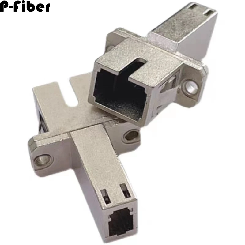 optical fiber coupler 5pcs LC-SC flange adapter single multimode connector small square lc to sc connector