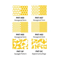 DSPIAE pride ut Masking Tape PMT-H03 3mm PMT-H05 5mm PMT-H07 7mm PMT-H09 9mm PMT-SP Squigfordden Pattern PMT-DC Digital CamSolomon