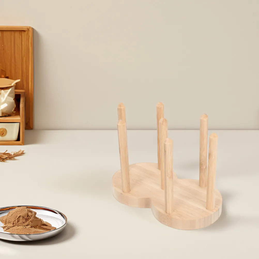 Multifunctional Wooden Cup Organizer Rack for Outdoor Picnics Barbecues Family Outings Portable Lightweight Cup Holder for Paper