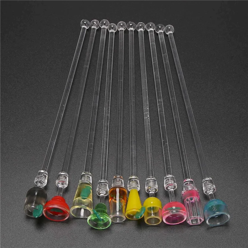 

Y50A-40Pcs Cocktail Stirrer Drink Mixing Stick Set Acrylic Cocktail Mixer Blender Bar Supplies Swizzle Stirrer