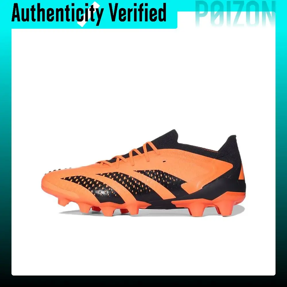 Adidas Predator Accuracy.1 HG Hard Ground Artificial Turf Pu Soccer Shoes Men's Orange Black HQ0955