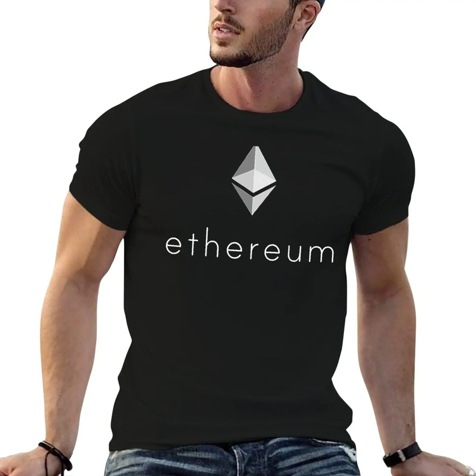 T-Shirt Ethereum pour hommes et femmes, t-shirts amusants pour hommes, pack de t-shirts en coton, t-shirts amusants à humorisme noir