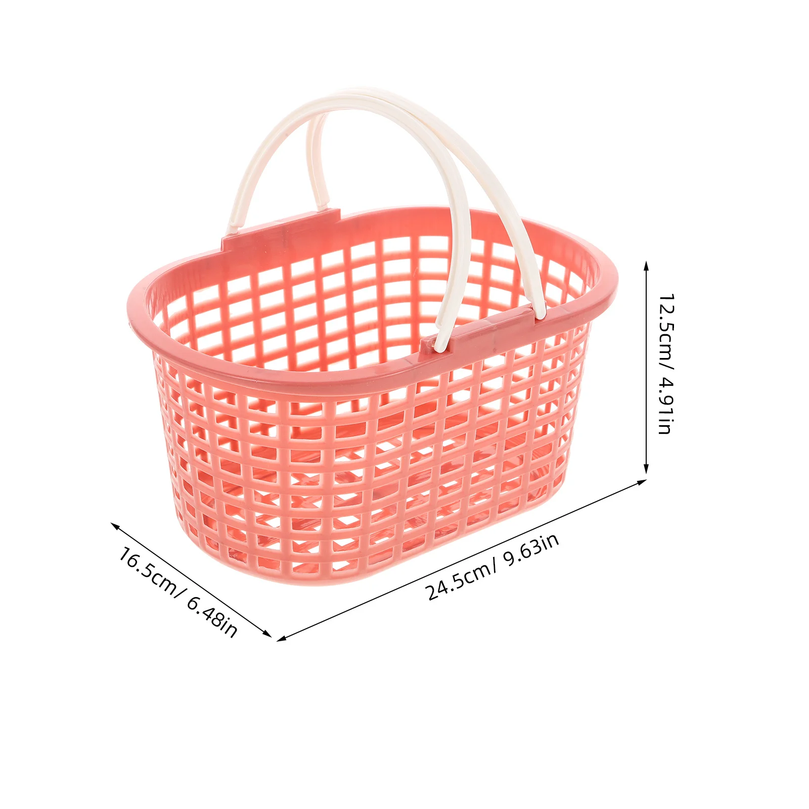 3 قطع سلة أشتات بلاستيكية منظم الحمام دش المطبخ سلة تخزين الخضروات مع مقبض صندوق حمام