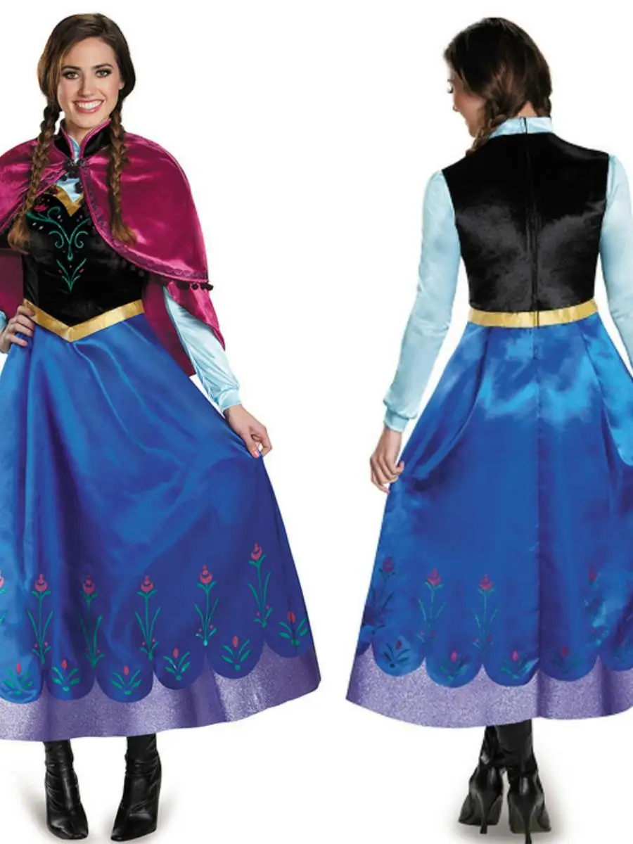 

Новое поступление, женский костюм Эльзы Princ Dr на Хэллоуин для взрослых, костюм Снежной королевы, ледяной принцессы, традиционный костюм для выступления на сцене...