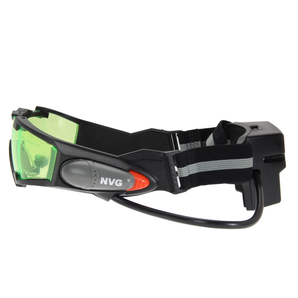 Night Goggles Night Glasses Adjustable Night Mission Goggles Light Up Green Goggles for Role Play Costume