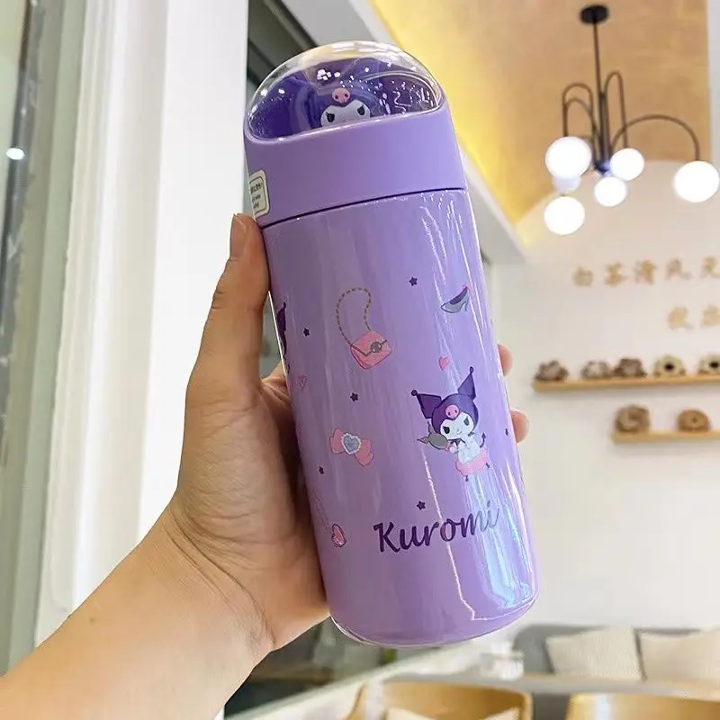 

350ml Sanrio Hello Kitty Cinnamoroll Kuromi 316 Stainless Steel Portable Thermos Cute Melody Creative Water Cup Gift for Girls