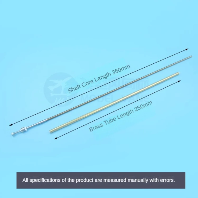 3.18mm Flexible Shaft Positive/Reverse Length Shaft 350mm/Brass Tube 250mm Flex Cable For RC Electric Boat