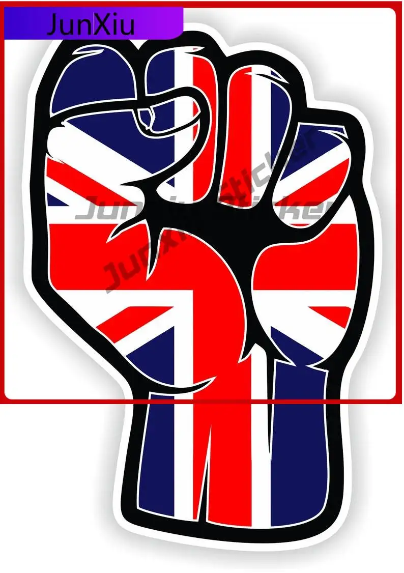 

United Kingdom Sticker Fist Hand Cool Motorcycle Wall Fade Resistant Car Modification Vinyl Decal For Car Truck SUV Window