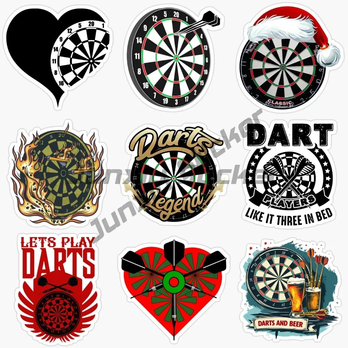 Darts Cyber Security Stickers for Laptop Small Side Rear Quarter Window Decals Birthday Window Privacy Film Door Wrap Sticker
