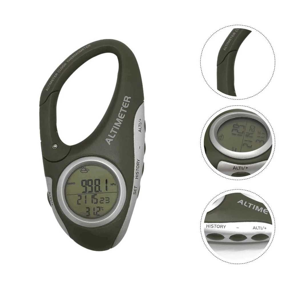 Fishing Barometer Carabiner Barometer Digital Barometer Handheld Barometer Keychup Carabiner Altimeter Pocket Handheld Altimeter