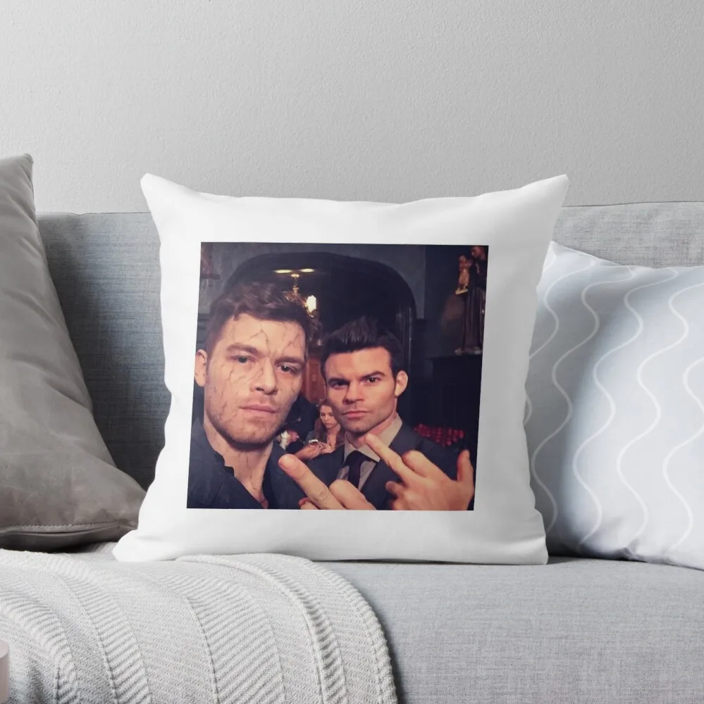 

Klaus and Elijah Mikaelson Throw Pillow Pillow Cases Decorative