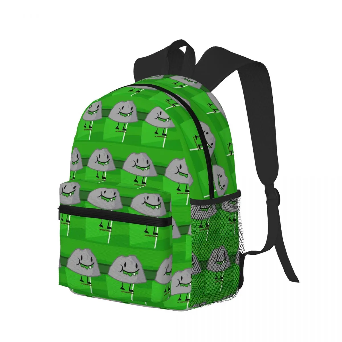 Battle For Dream Island BFDI R-Rocky-S Student Backpack School Bag Hiking Daypack for Boys Girls Fashion Bookbag Shoulder Bags