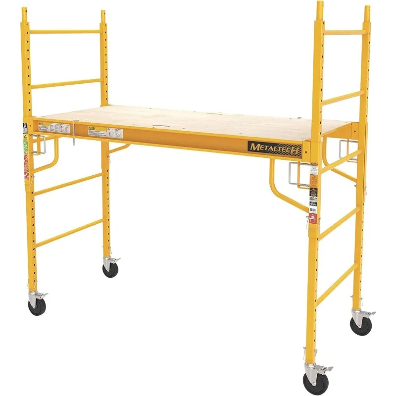 MetalTech Scaffolding Platform, Bakers Scaffold Ladder Roofing Equipment, 6 ft