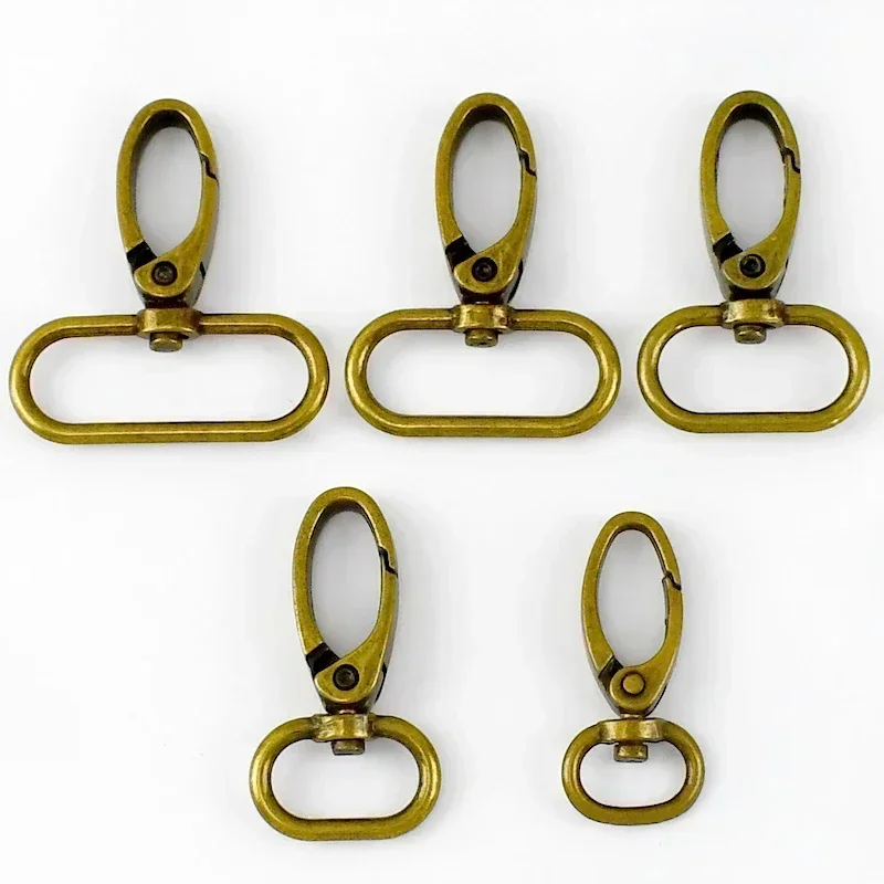 10/20 stücke 14-38mm Metall Taschen Schnallen Karabinerverschluss Kragen Karabiner Schnapp Haken DIY KeyChain tasche Teil Zubehör