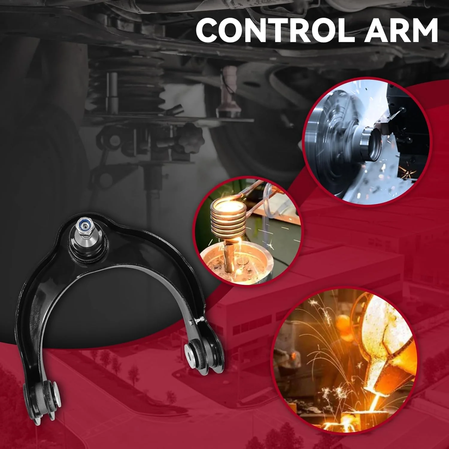 12pcs Front Upper Control Arm with Ball Joint Sway Bar Link Tie Rod for-Jeep Grand Cherokee Dodge-Durango 4WD