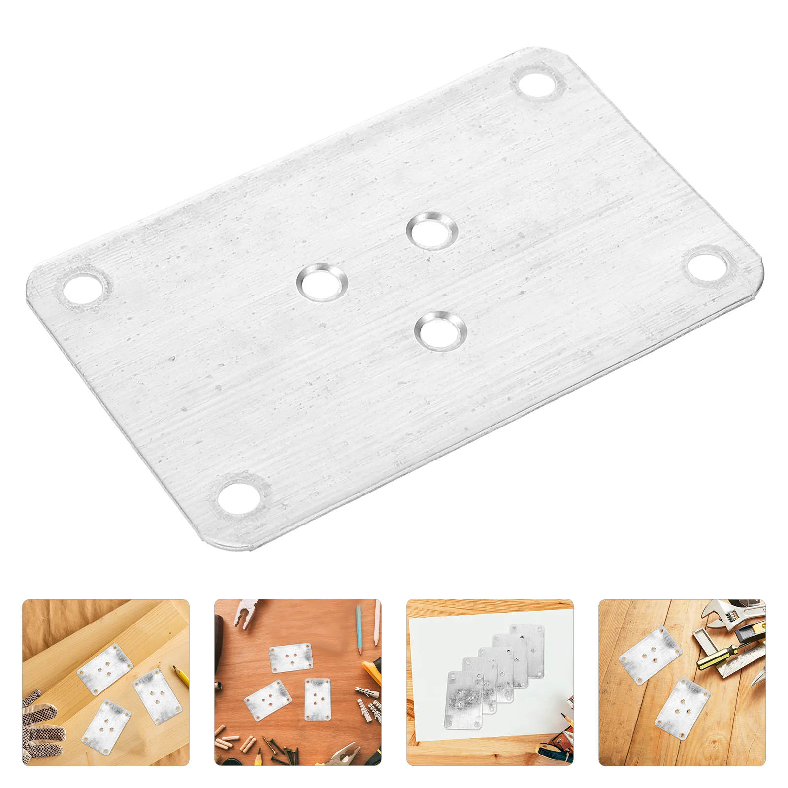 

5 Pcs Furniture Connecting Piece Table Leg Brackets Desk Legs Attachment Plates for Sofa Couch Connectors