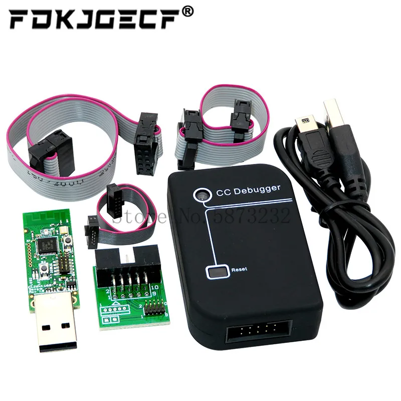 

CC Debugger CC2531 Zigbee CC2540 Sniffer Wireless Bluetooth 4.0 Dongle Capture Board USB Programmer Module Downloader Cable