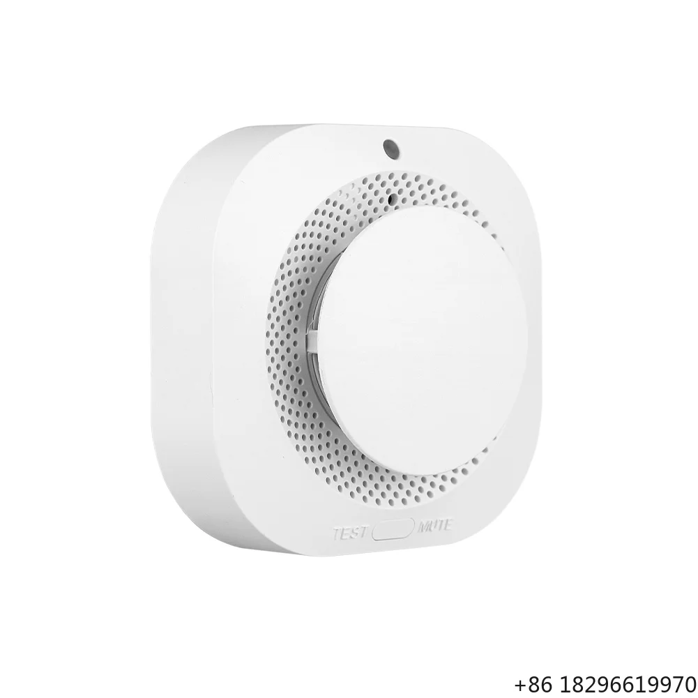 High Decibel Plastic Smoke Detectors Fire Alarm Wireless Remote Control 433.92MHz CE Certified 200m Range